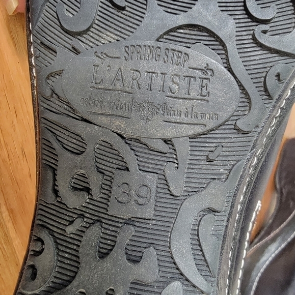 L'Artiste by Spring Step Scribble Slip- On Clogs Size 39 - Picture 12 of 13